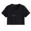 Crop V-Neck T-Shirt