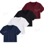 Pack Of 4 Crop V-Neck T-Shirt