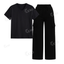Black Cargo With V-Neck T-Shirt