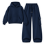 Navyblue Straight Leg Cargo With Oversized Hoodie