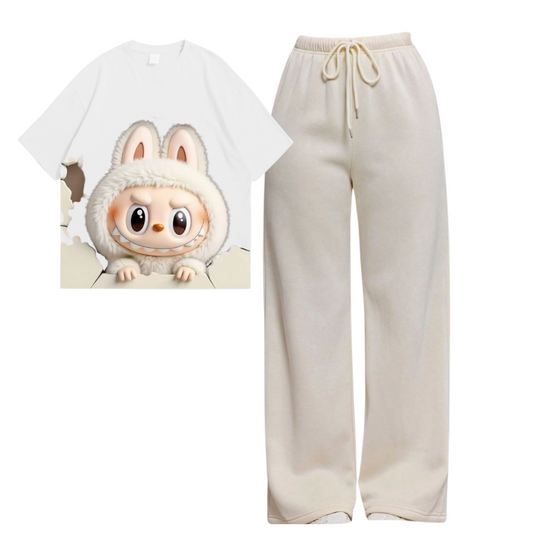 Flapper With Labubu ( Snow Bunny )