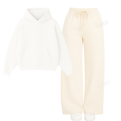 Straight Leg Trouser With Oversized Hoodie