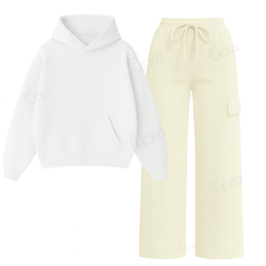 Straight Leg Cargo With Oversized Hoodie