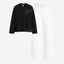 White Baggy Jeans With Full Sleeves T-Shirt