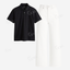 White Baggy Jeans With Polo