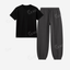 Charcoalgrey Sweatpant With Regular T-Shirts