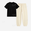Cream Sweatpant With Regular T-Shirts