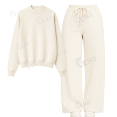 Straight Leg Trouser With Oversized Sweatshirt