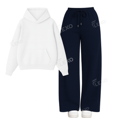 Straight Leg Trouser With Oversized Hoodie