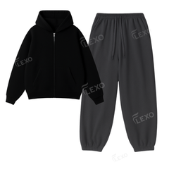 Oversized Sweatpant With Oversized Zipper