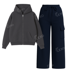 Straight Leg Cargo With Oversized Zipper