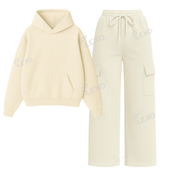 Straight Leg Cargo With Oversized Hoodie