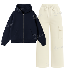 Straight Leg Cargo With Oversized Zipper