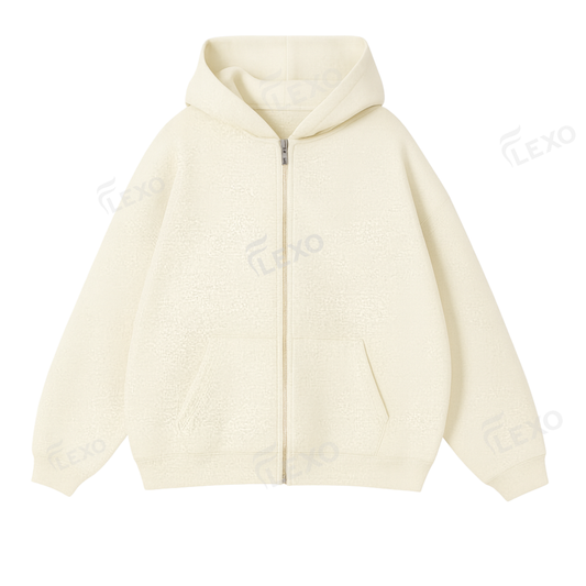 Oversize Drop Shoulder Zipper