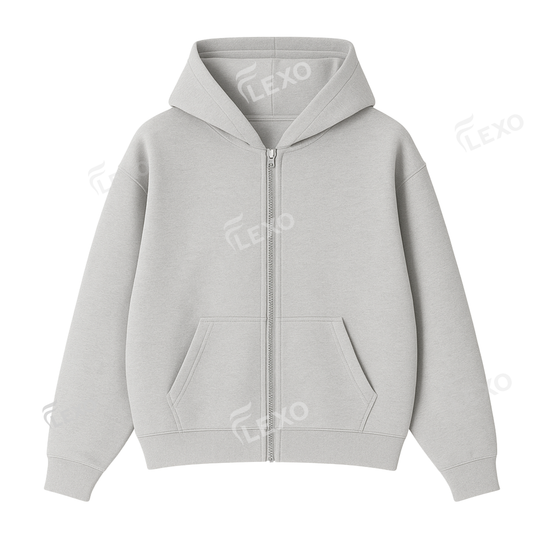 Oversize Drop Shoulder Zipper