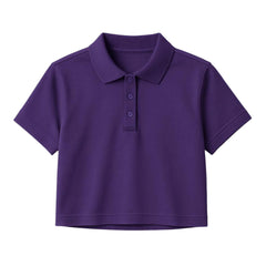 Purple Crop Polo