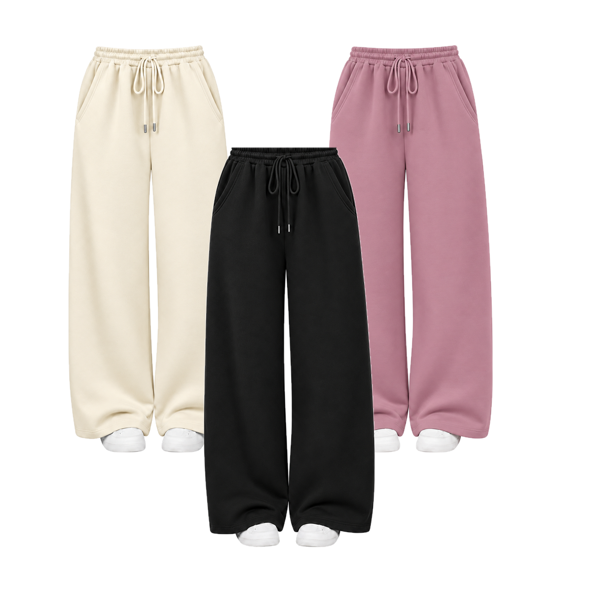 Pack Of 3 Straight Leg Trouser