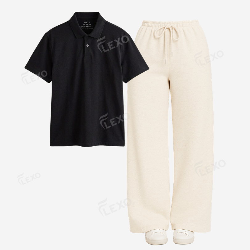 Cream Flapper With Polo