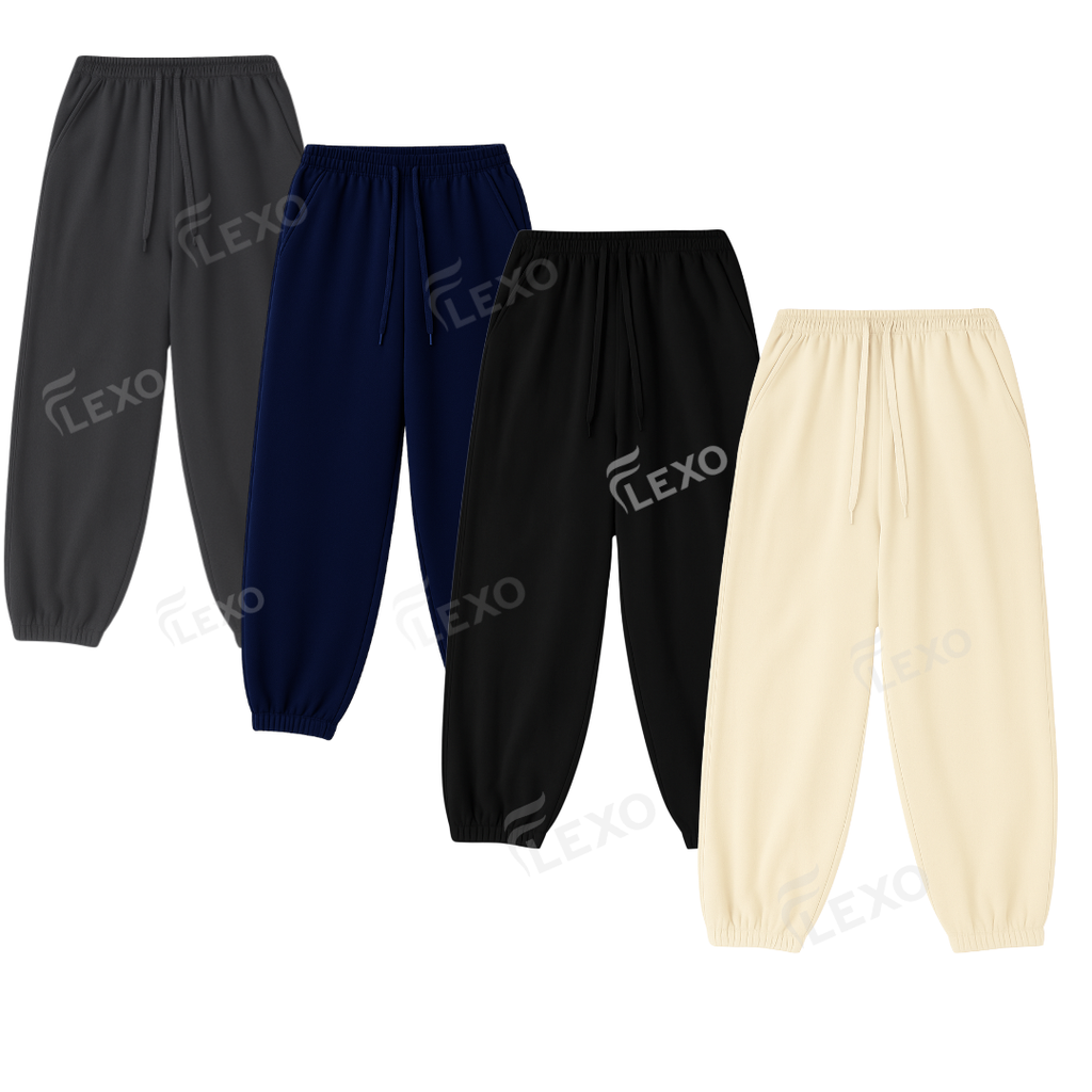PACK OF 4 OVERSIZED SWEATPANTS