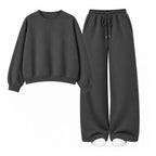 Straight Leg Trouser With Oversized Sweatshirt