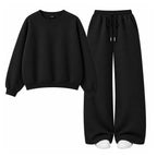 Straight Leg Trouser With Oversized Sweatshirt