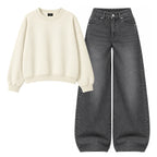 Baggy Jeans With Oversized Sweatshirt