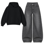 Baggy Jeans With Oversized Hoodie