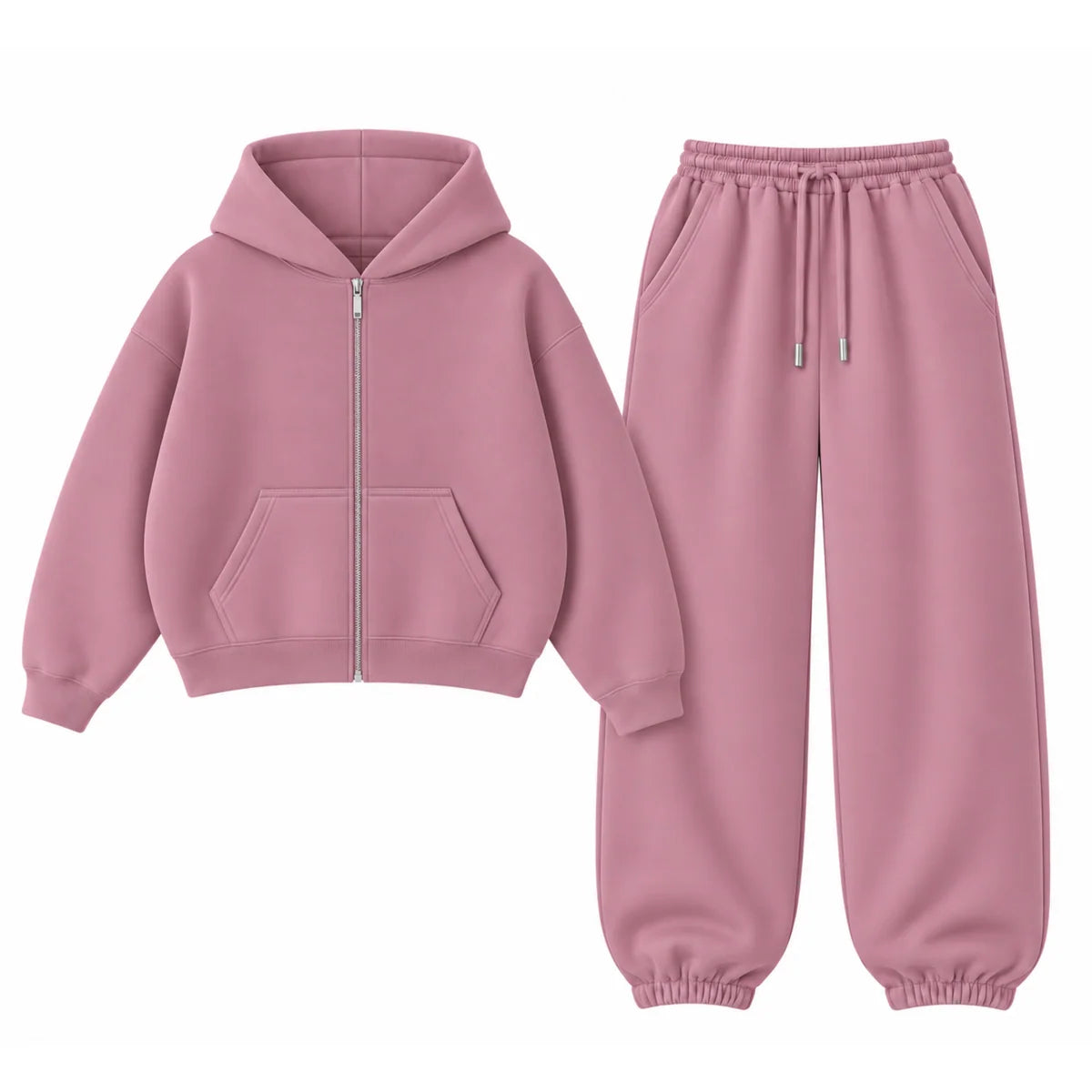 Oversized Sweatpant With Oversized Zipper