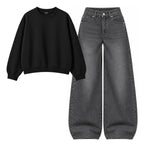 Baggy Jeans With Oversized Sweatshirt