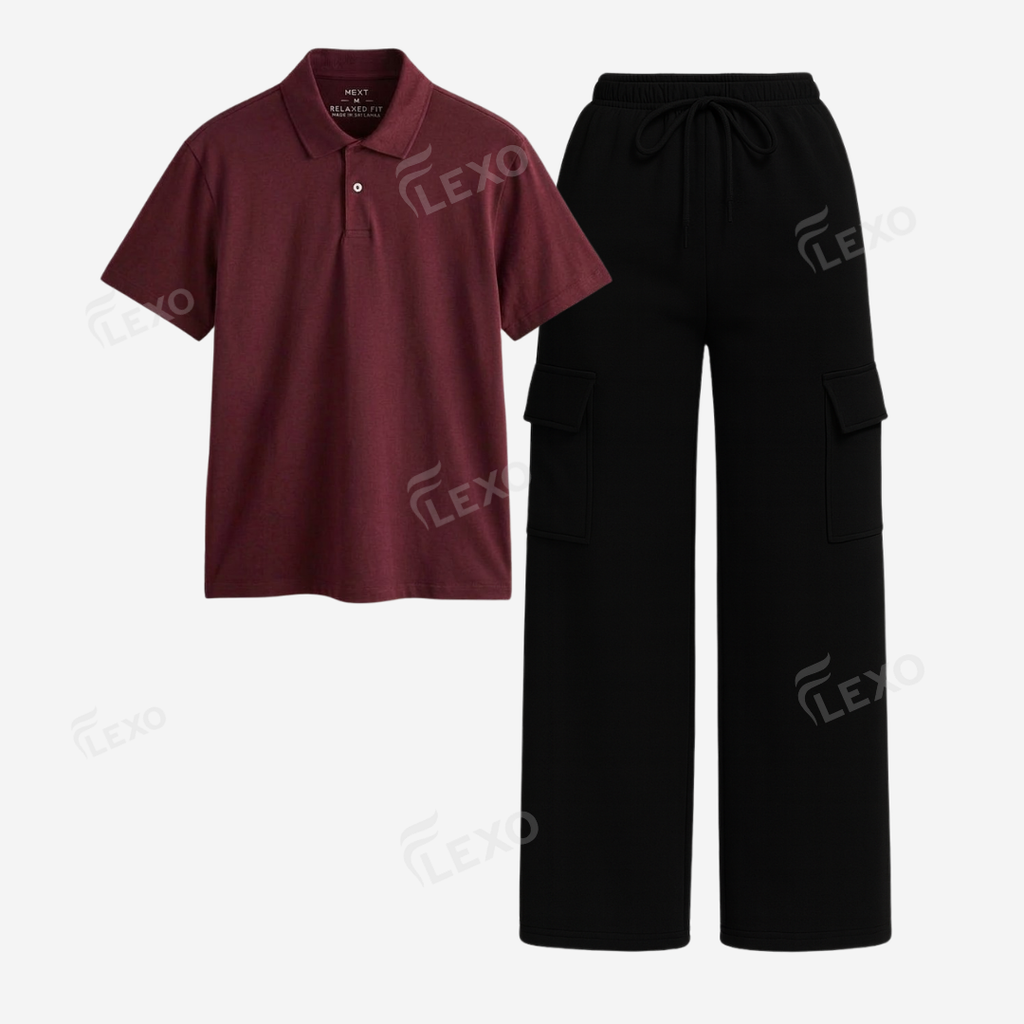 Black Cargo With Polo