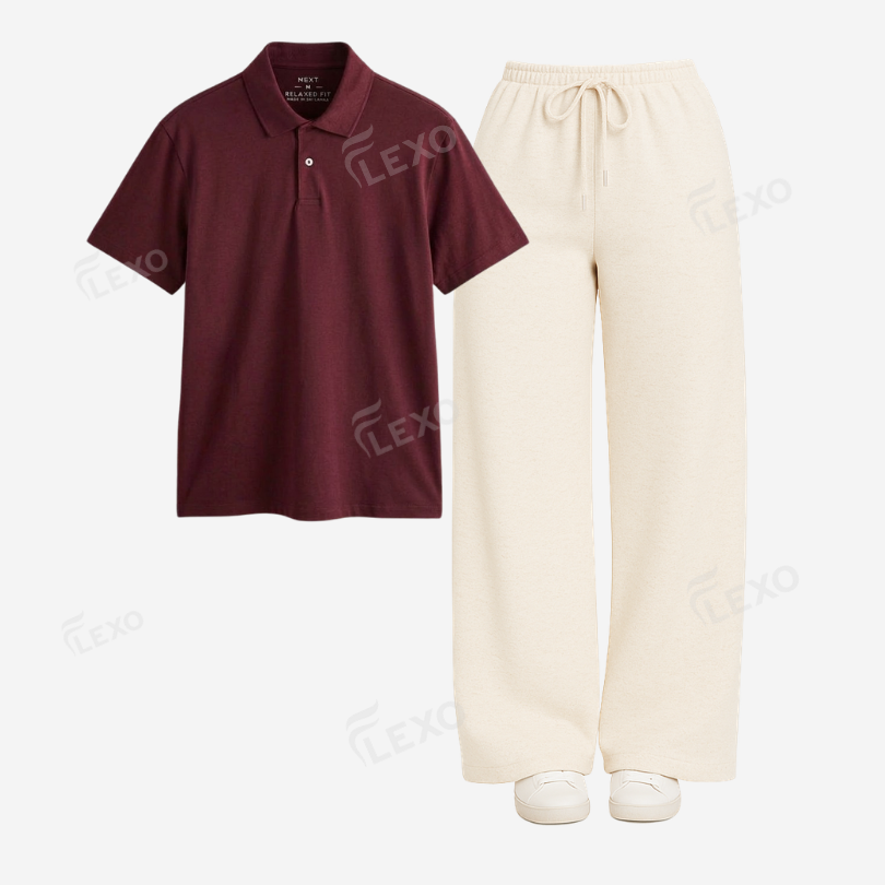 Cream Flapper With Polo