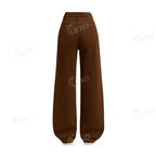 Dark Brown Wide leg Baggy Jeans Flexo