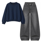Baggy Jeans With Oversized Sweatshirt