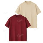 Pack Of 2 Oversized Drop Shoulder T-Shirts