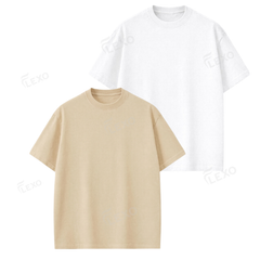 Pack Of 2 Oversized Drop Shoulder T-Shirts