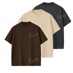 Pack Of 3 Oversized Drop Shoulder T-Shirts