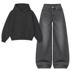 Baggy Jeans With Oversized Hoodie