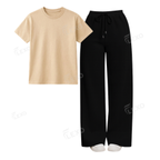 Black Flapper With Regular T-Shirt
