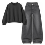 Baggy Jeans With Oversized Sweatshirt