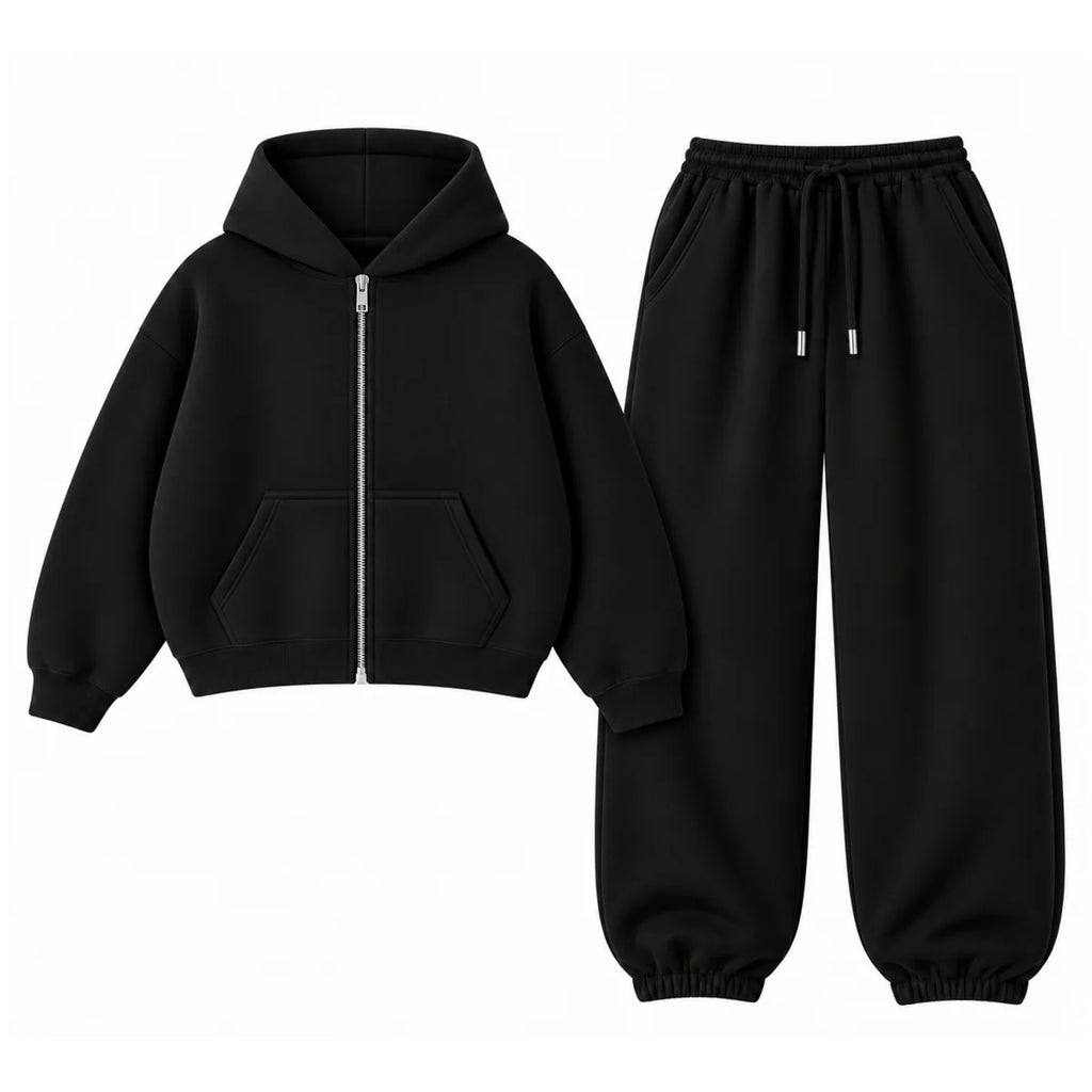Oversized Sweatpant With Oversized Zipper