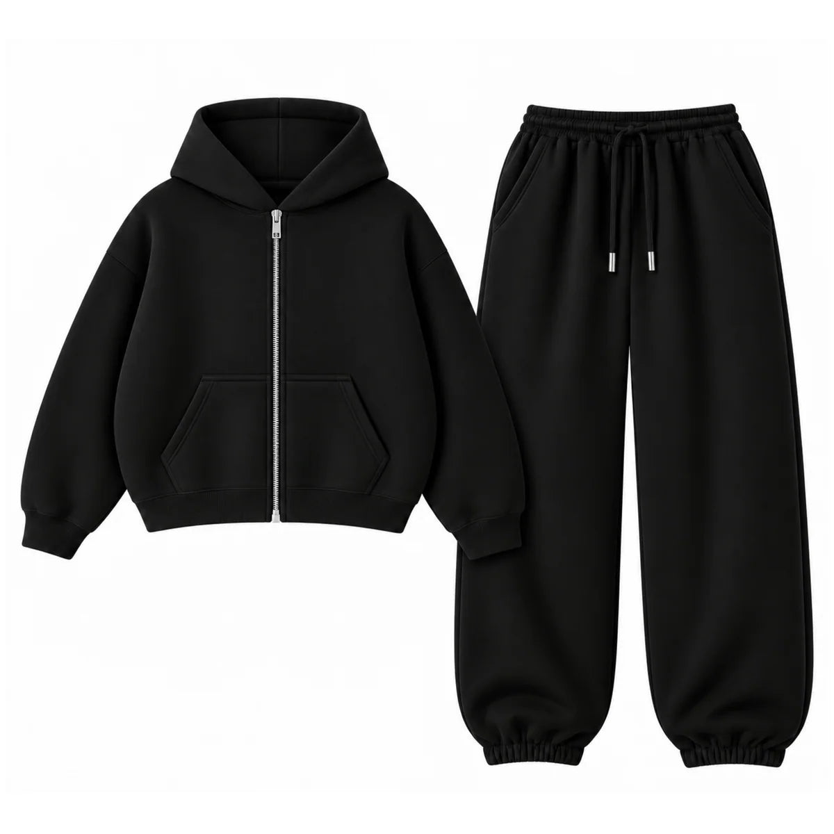 Oversized Sweatpant With Oversized Zipper