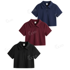Pack Of 3 Crop Polos