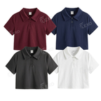 Pack Of 4 Crop Polos