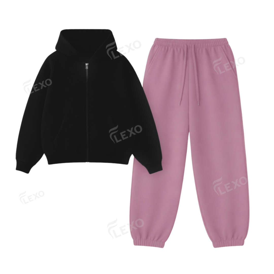 Oversized Sweatpant With Oversized Zipper