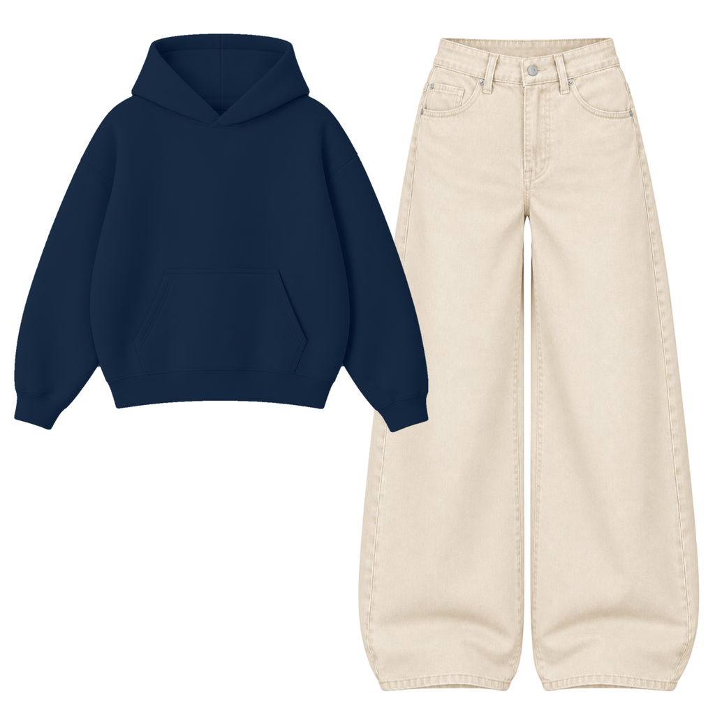 Baggy Jeans With Oversized Hoodie