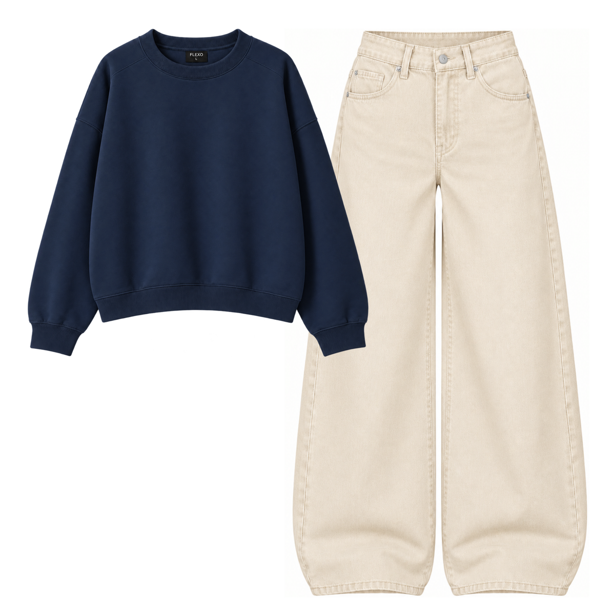 Baggy Jeans With Oversized Sweatshirt