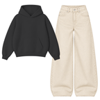 Baggy Jeans With Oversized Hoodie