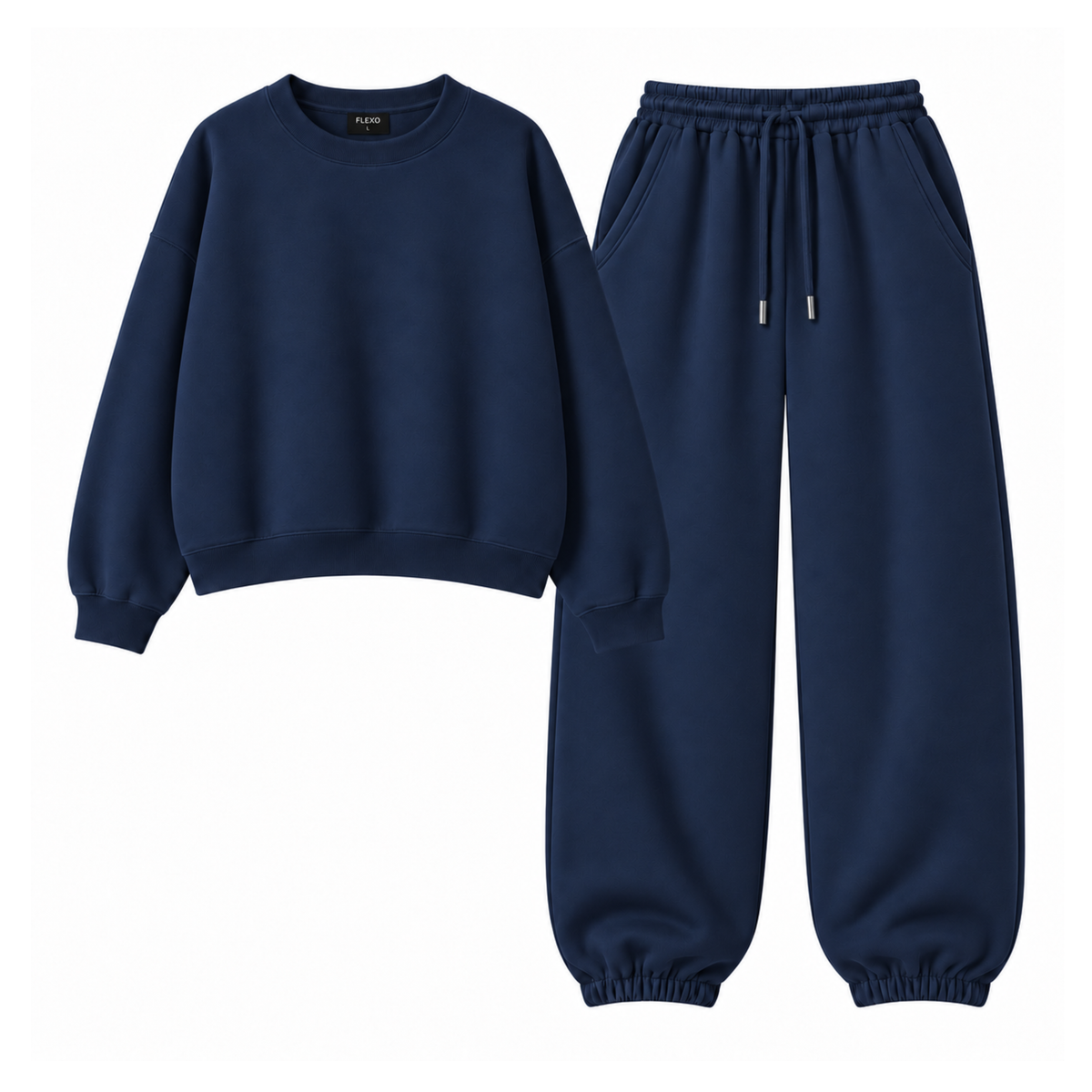 Navyblue Oversized Sweatpant With Oversized Sweatshirt Main image