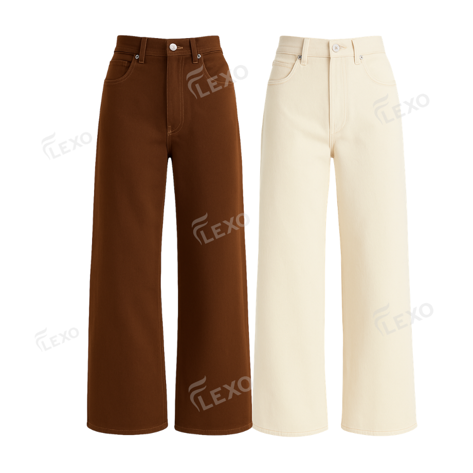 Pack Of 2 Wide Leg Jeans