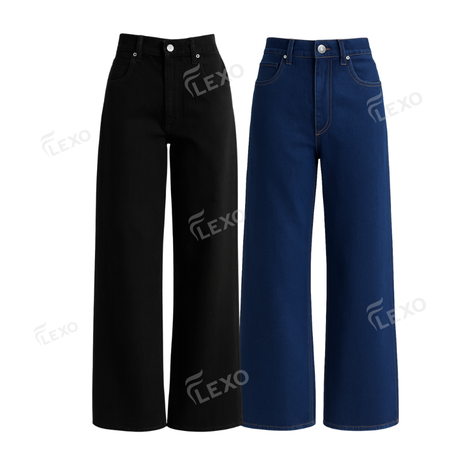 Pack Of 2 Wide Leg Jeans Secondary image